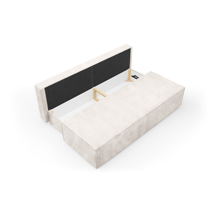 3-personers sofa foldbar med opbevaringsplads TERAMO beige