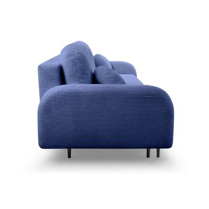 3-personers sofa foldbar og polstret CLOUDY blå