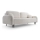 3-personers sofa foldbar og polstret CLOUDY cremefarvet