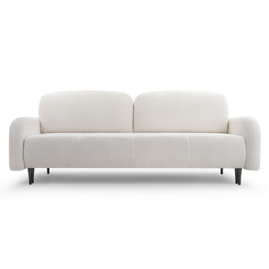 3-personers sofa foldbar og polstret CLOUDY cremefarvet