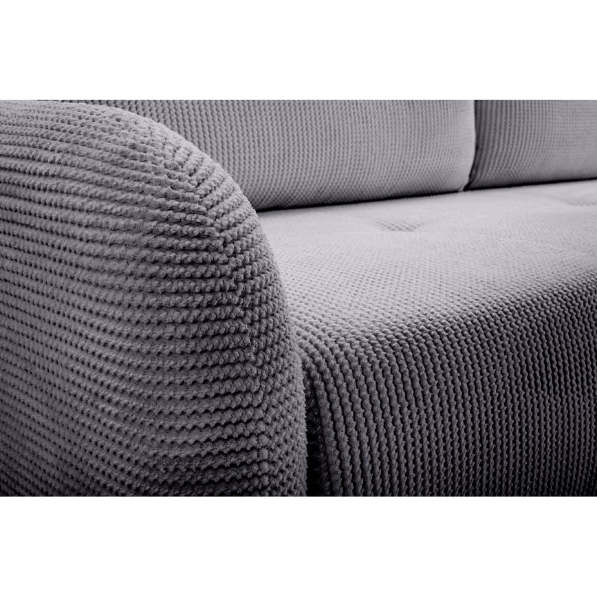 3-personers sofa foldbar og polstret CLOUDY grå