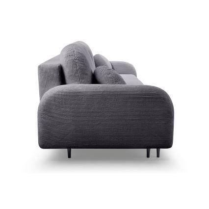 3-personers sofa foldbar og polstret CLOUDY grå