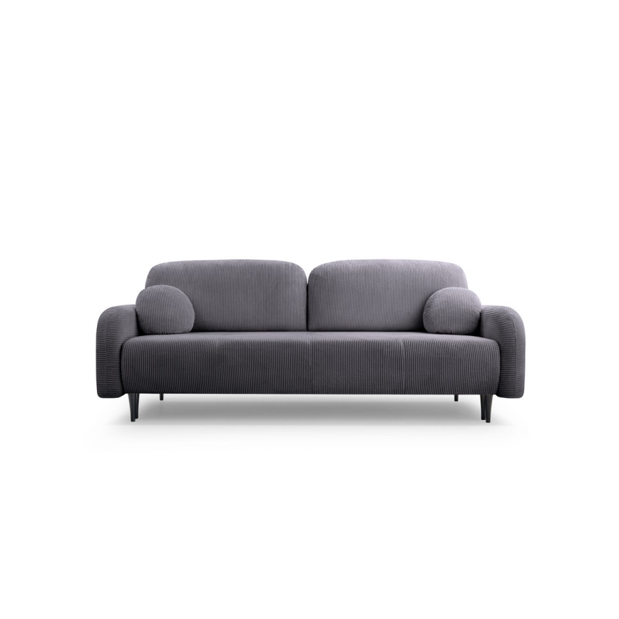 3-personers sofa foldbar og polstret CLOUDY grå
