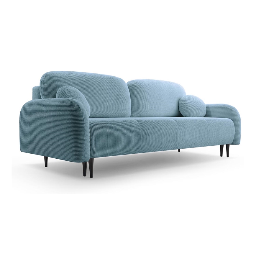 3-personers sofa foldbar og polstret CLOUDY grøn