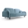 3-personers sofa foldbar og polstret CLOUDY grøn