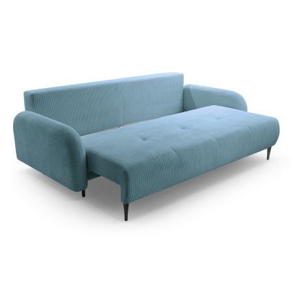3-personers sofa foldbar og polstret CLOUDY grøn