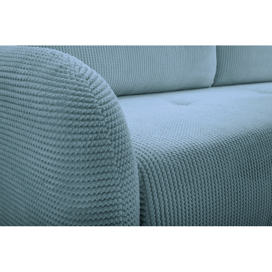 3-personers sofa foldbar og polstret CLOUDY grøn