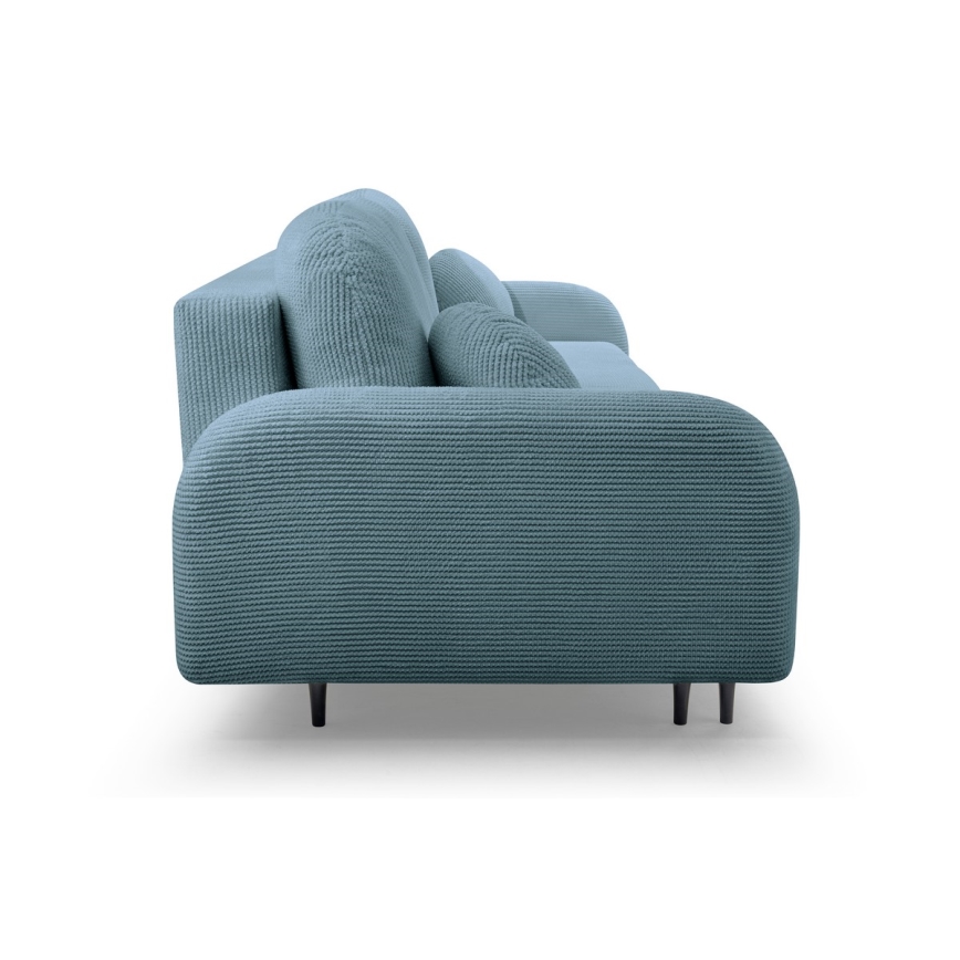 3-personers sofa foldbar og polstret CLOUDY grøn
