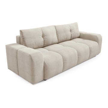 3-personers sofa foldbar og polstret med opbevaringsplads ALMADA beige