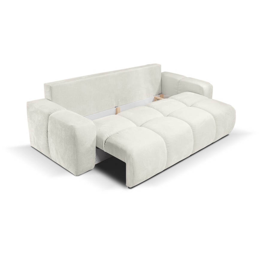3-personers sofa foldbar og polstret med opbevaringsplads ALMADA beige
