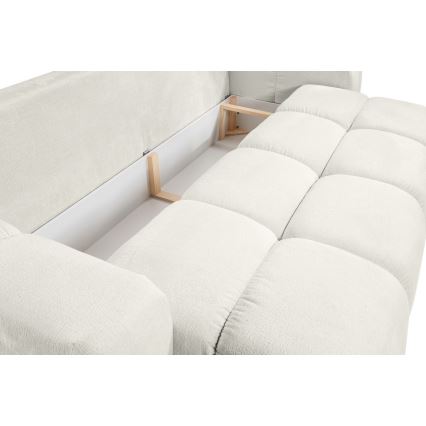 3-personers sofa foldbar og polstret med opbevaringsplads ALMADA beige