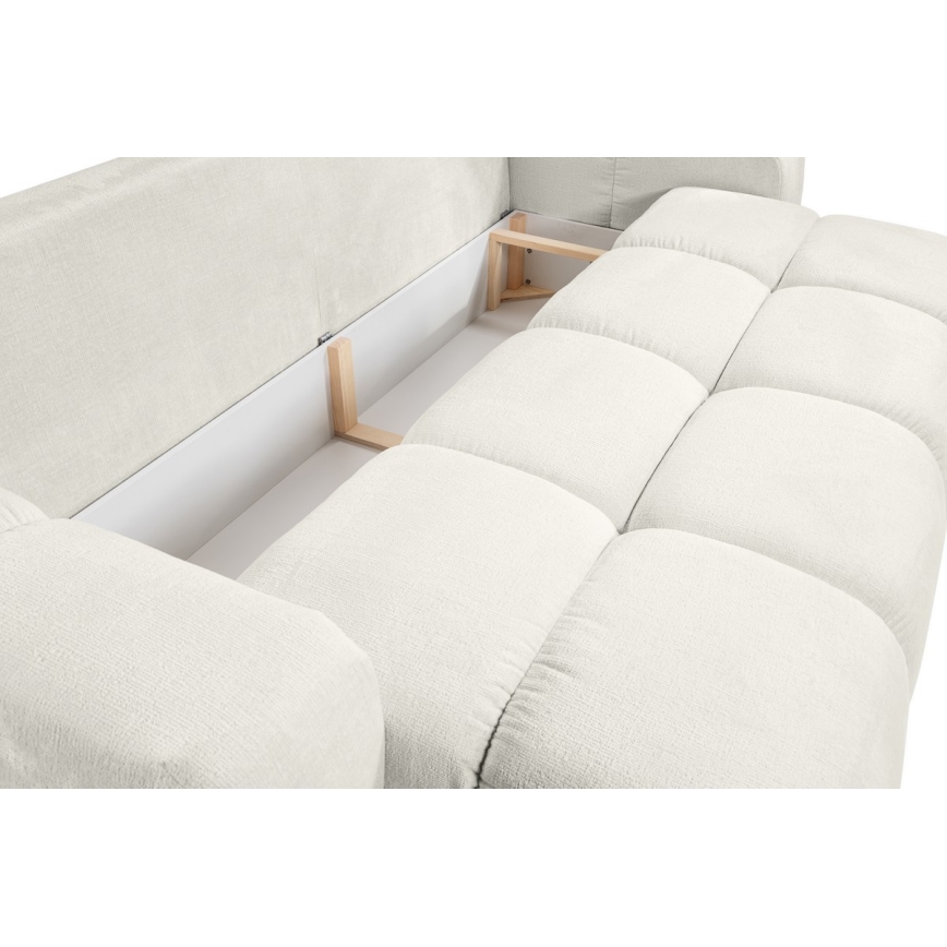 3-personers sofa foldbar og polstret med opbevaringsplads ALMADA beige