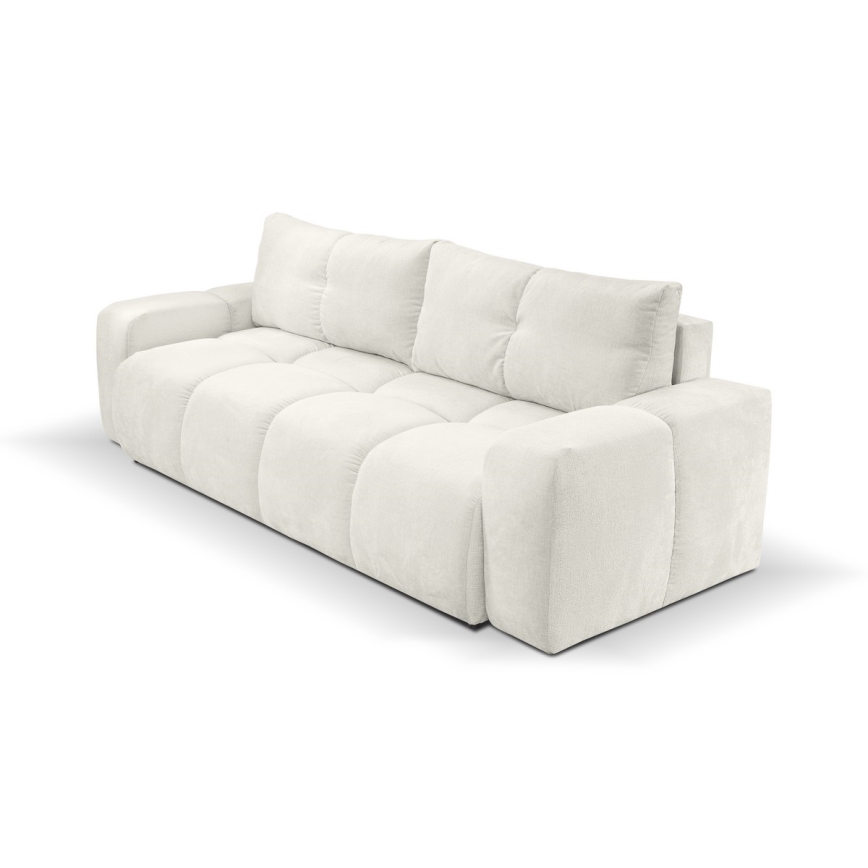 3-personers sofa foldbar og polstret med opbevaringsplads ALMADA beige