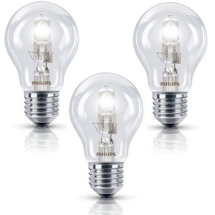 3x Halogenpære dæmpbar Philips E27/28W/230V 2800K