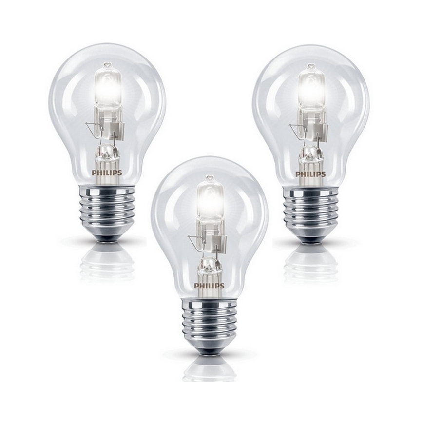 3x Halogenpære dæmpbar Philips E27/28W/230V 2800K
