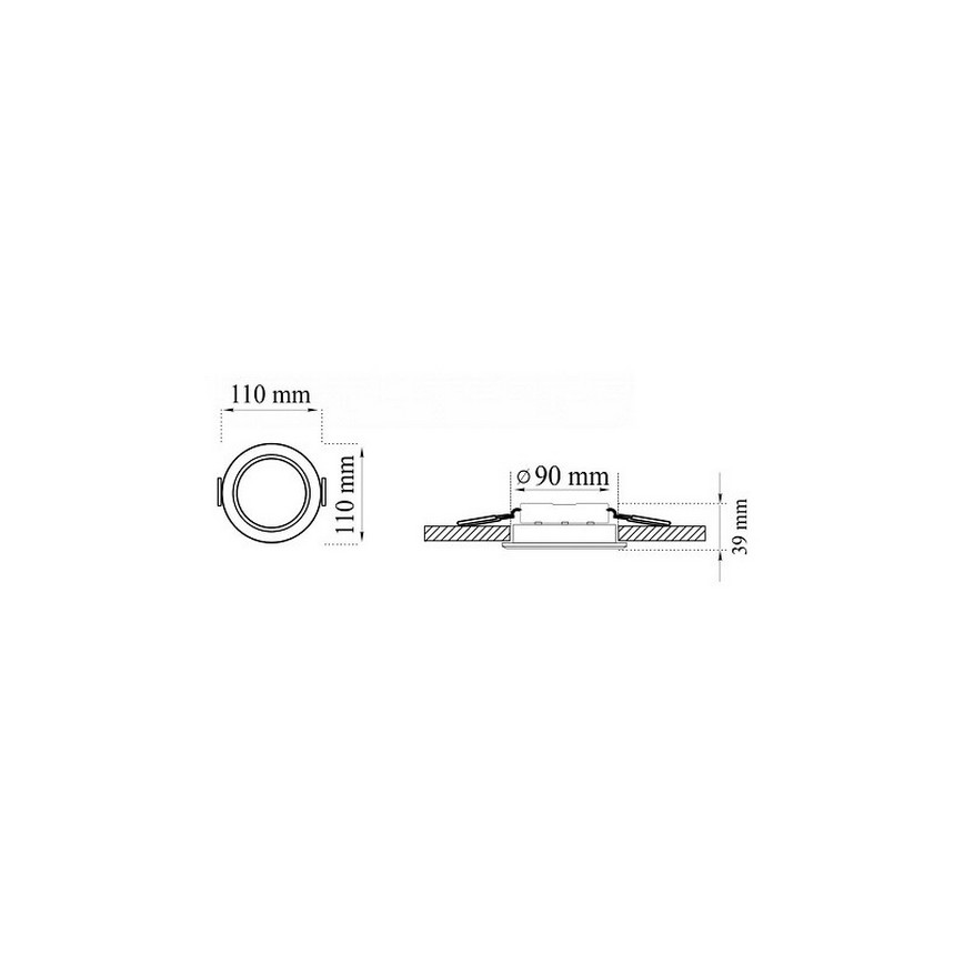 3x LED indbygningslampe til badeværelse MIRO LED/6W/230V IP44