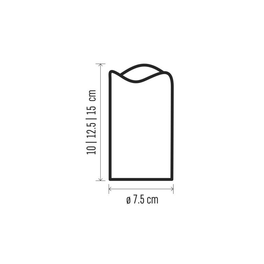 3x LED juledekoration 3xLED/3x3AAA + fjernbetjening