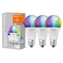 3x LED-pære dæmpbar RGB-farver SMART+ E27/14W/230V 2700K-6500K Wi-Fi - Ledvance