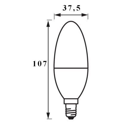 3x LED-pære dæmpbar SMART+ E14/5W/230V 2700K Wi-Fi - Ledvance