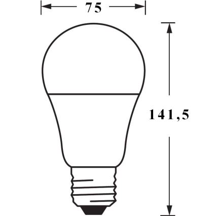 3x LED-pære dæmpbar SMART+ E27/14W/230V 2700K-6500K Wi-Fi - Ledvance