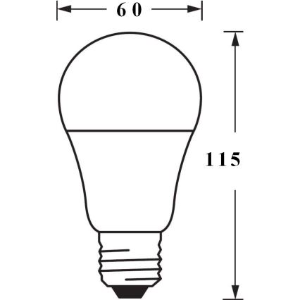 3x LED-pære dæmpbar SMART+ E27/9,5W/230V 2700K-6500K Wi-Fi - Ledvance