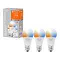 3x LED-pære dæmpbar SMART+ E27/9,5W/230V 2700K-6500K Wi-Fi - Ledvance