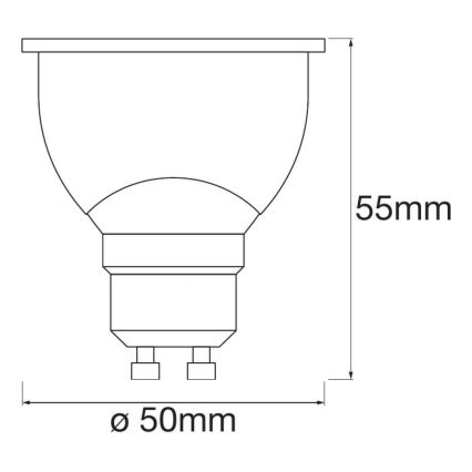 3x LED-pære dæmpbar SMART+ GU10/5W/230V 2700K Wi-Fi - Ledvance