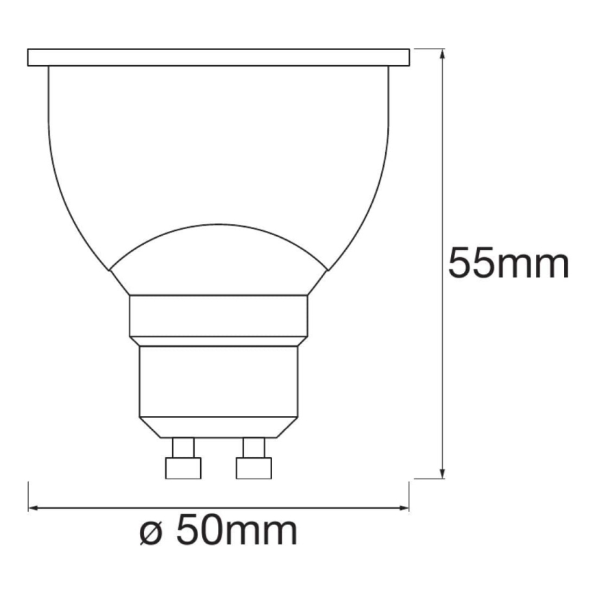 3x LED-pære dæmpbar SMART+ GU10/5W/230V 2700K Wi-Fi - Ledvance