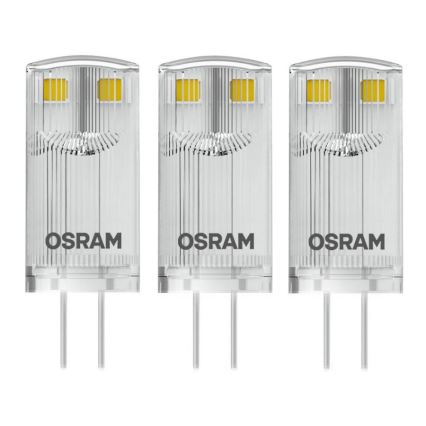 3x LED-pære G4/0,9W/12V 2700K - Osram