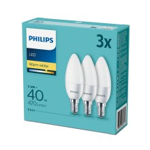 3x LED-pære Philips E14/5,5W/230V 2700K
