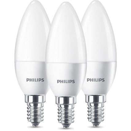 3x LED-pære Philips E14/5,5W/230V 2700K