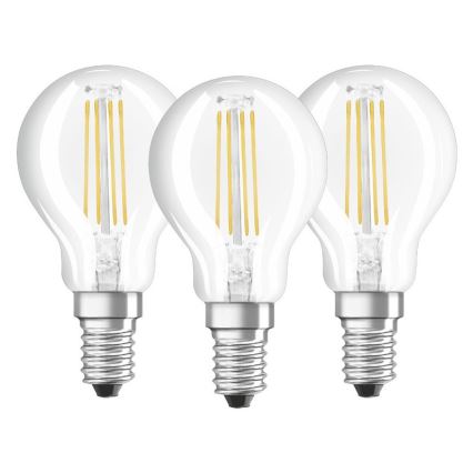 3x LED-pære VINTAGE P40 E14/4W/230V 2700K - Osram