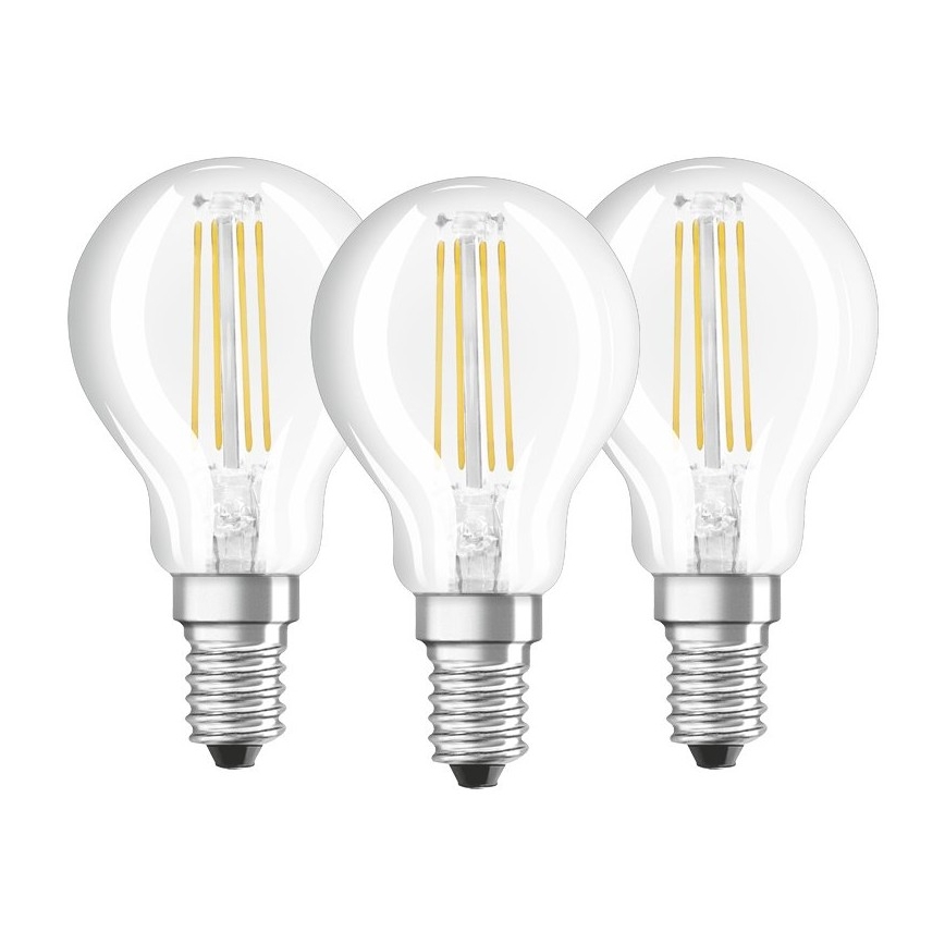 3x LED-pære VINTAGE P40 E14/4W/230V 2700K - Osram