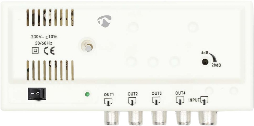 4-bånds antenneforstærker 230 V