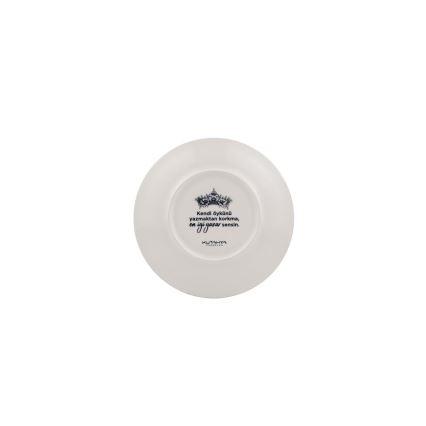 4-delt spisesæt i porcelæn, sort/hvid