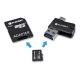 4-i-1 MicroSDHC 32GB + SD-adapter + MicroSD-kortlæser + OTG-adapter