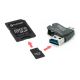 4-i-1 MicroSDHC-kort 16GB + SD-adapter + MicroSD-læser+ OTG-adapter