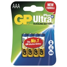 4 stk. Alkalisk batteri AAA GP ULTRA PLUS 1,5V