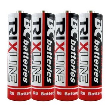 4 stk. Zinkchlorid-batteri EXTRA POWER AA 1,5V