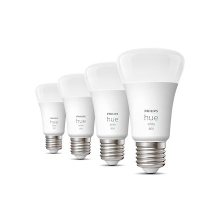 4x LED-pære dæmpbar Philips Hue WHITE A60 E27/9W/230V 2700K