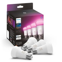 4x LED-pære dæmpbar Philips Hue White And Color Ambience E27/6,5W/230V 2000-6500K
