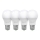 4x LED-pære ECOLINE A60 E27/10W/230V 4,000K - Brilagi