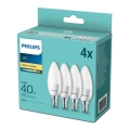 4x LED-pære Philips E14/5,5W/230V 2700K