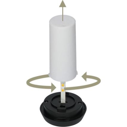 4x LED solcellelampe 4xLED/3,6V 1xAAA IP44 100 mAh