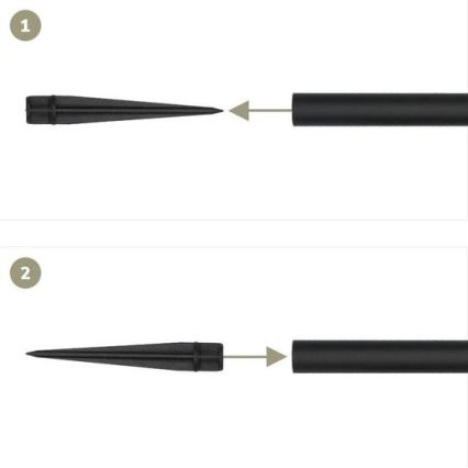 4x LED solcellelampe 4xLED/3,6V 1xAAA IP44 100 mAh