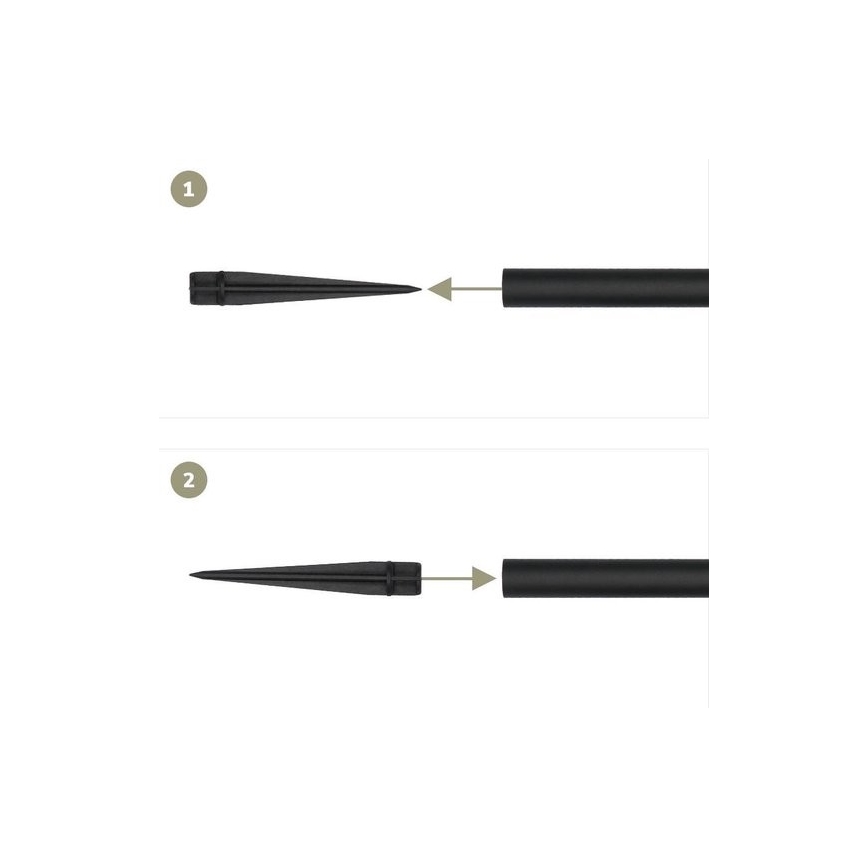 4x LED solcellelampe 4xLED/3,6V 1xAAA IP44 100 mAh