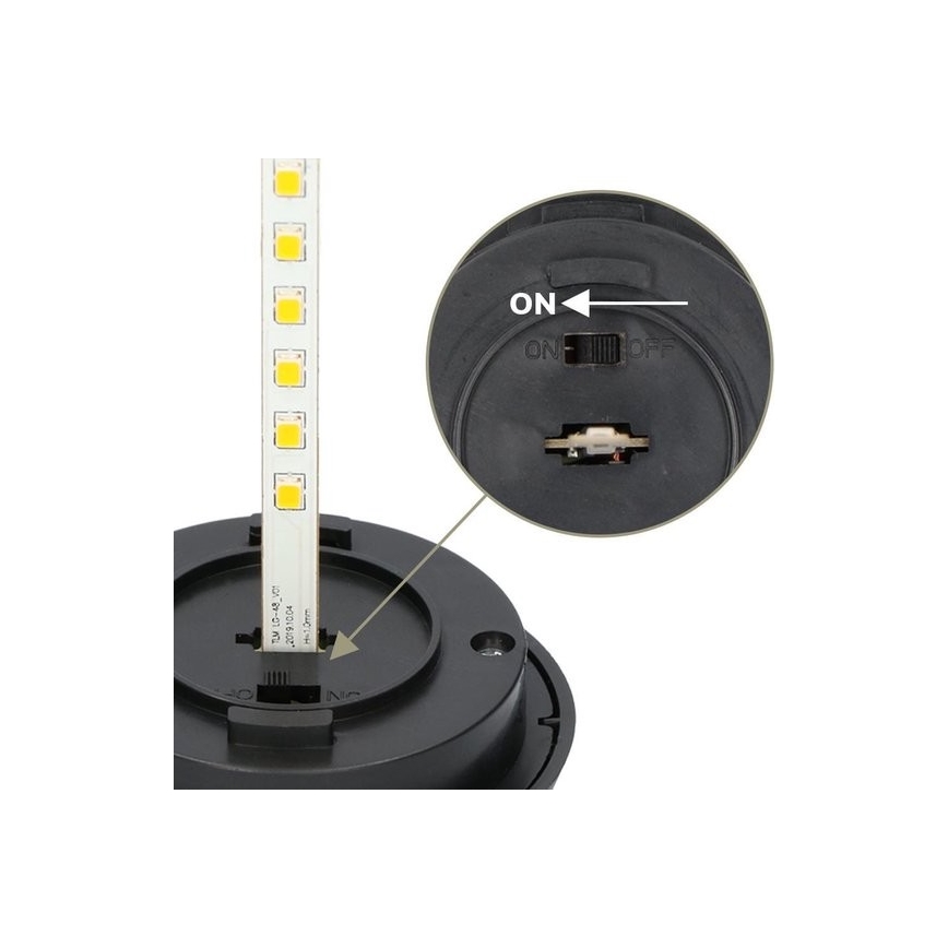4x LED solcellelampe 4xLED/3,6V 1xAAA IP44 100 mAh