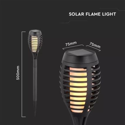 4x LED solcellelampe 4xLED/3,6V 1xAAA IP44 100 mAh