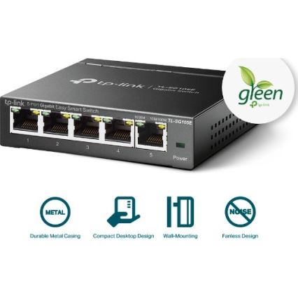 5-ports Gigabit Easy Smart-netværksswitch