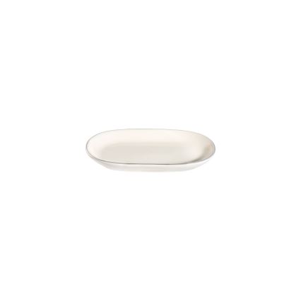 53-delers spisesæt i porcelæn – creme/sølv